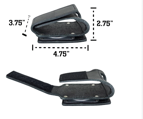 Line2 600-02 Leather Firefighter axe holder with swivel