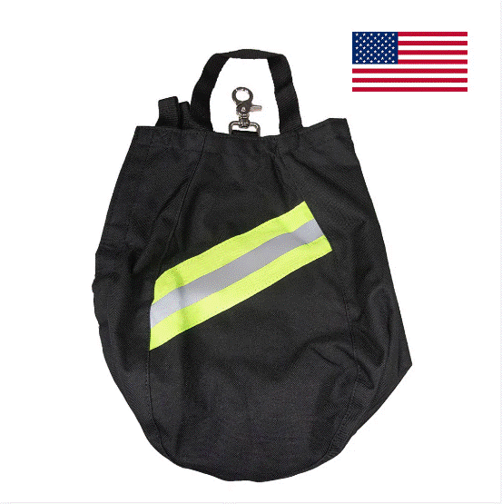 Line2 55400-BK SCBA Air Mask, Respirator bag with fleece lining, Triple trim and heavy duty metal hook