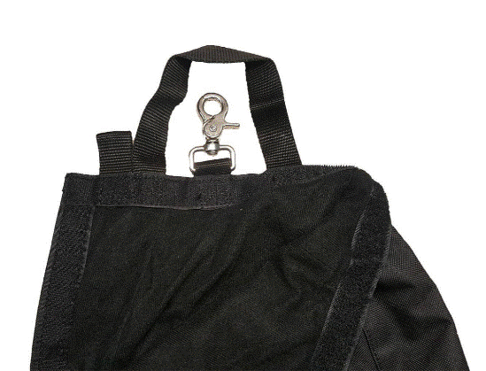 Line2 55400-BK SCBA Air Mask, Respirator bag with fleece lining, Triple trim and heavy duty metal hook