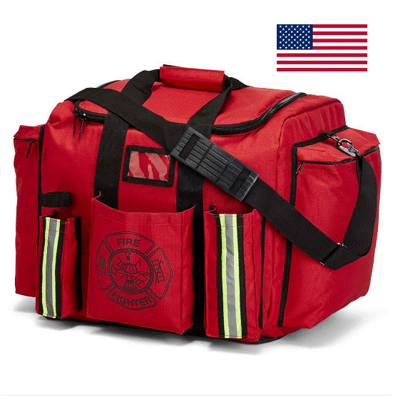 Line2 54750 Firefighter XXL turnout gear bag with yellow reflective trim
