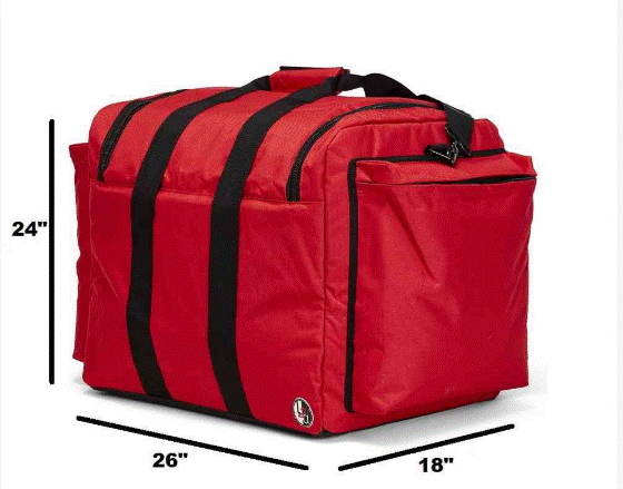 Line2 54750 Firefighter XXL turnout gear bag with yellow reflective trim