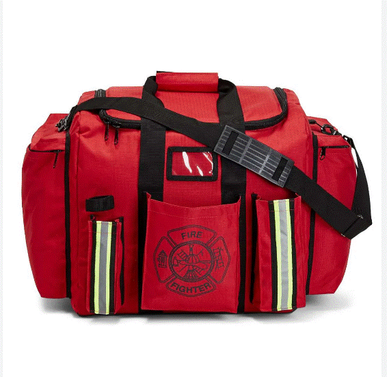 Line2 54750 Firefighter XXL turnout gear bag with yellow reflective trim