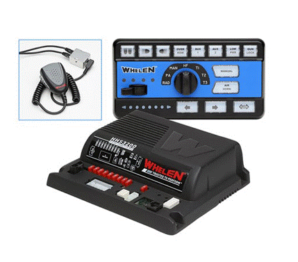 Whelen Siren Amplifier with Slide Switch and Rotary Knob Controller - HHS3206