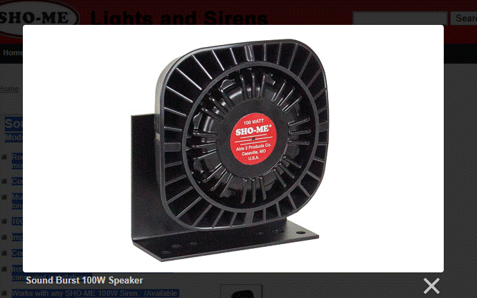 Able 2 Sho-Me Sound Burst Speaker Model 30.0300