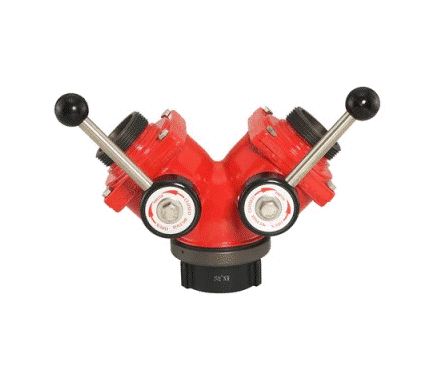 ProTek Valves Self Locking Hydrant WYE Valve (1) 2.5" Demale Inlet (2) 2.5" Outlets 654025
