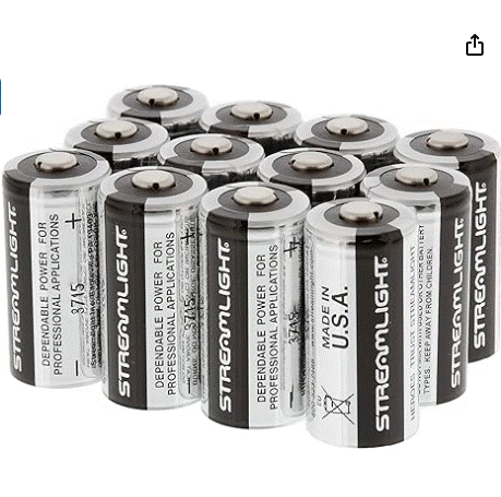 Streamlight CR123A Battery Packs. 2 Pack (85175) 12 Pack (85177)