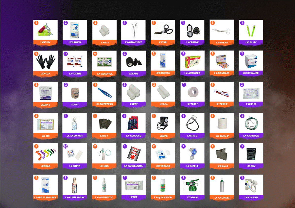 Medical Gear Bags DLXMB65-SKD-ORG