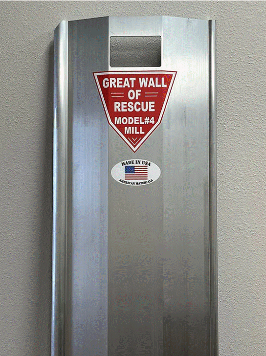 The Great Wall of Rescue Split Panel (MFSP1) Mill Finish. Call number in description for shipping information.