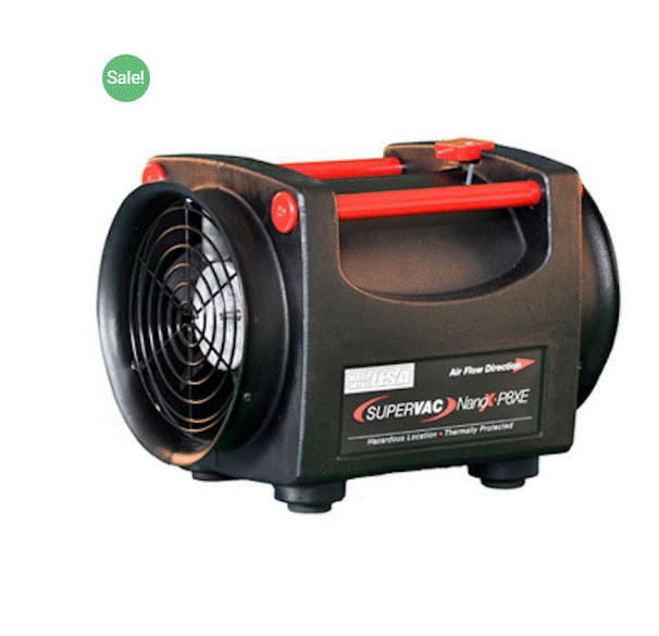 SuperVac Nano Confined Space Ventilator For Hazardous Ventilation. FREE SHIPPING!
