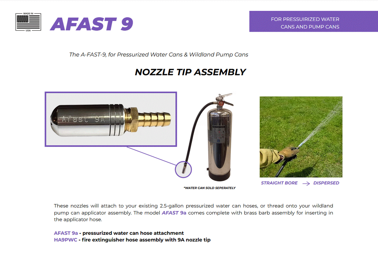 AFAST 9 A&B 2.5 Gallon PWC Tip