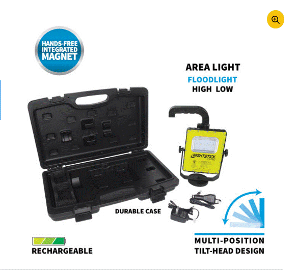 Night Stick XPR-5592GCX and XPR-5592GX IS Rechargeable LED Scene Light w/Magnetic Base