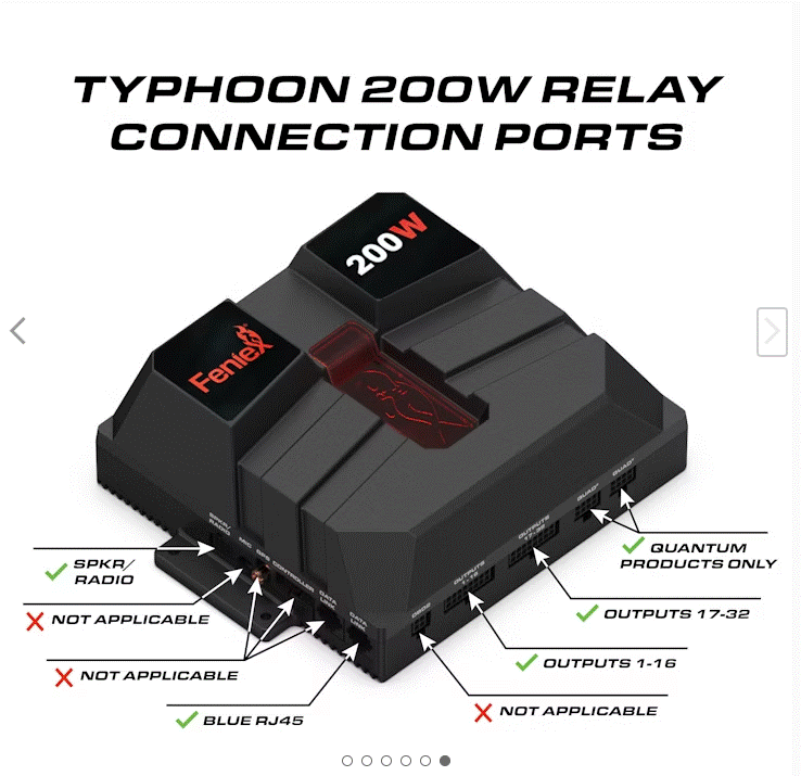 Feniex Sirens C-4017-200 Typhoon Full Function 200 Watt