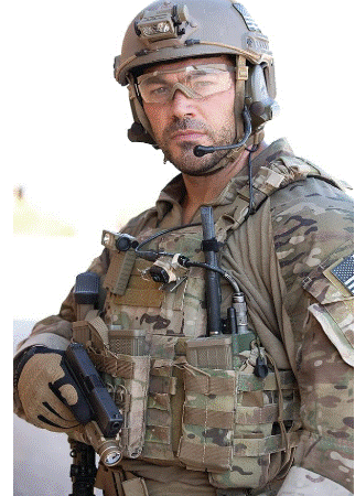 Streamlight (14032) Sidewinder 55-Lumen Military Tactical Flashlight with Articulating Head and Batteries, Coyote