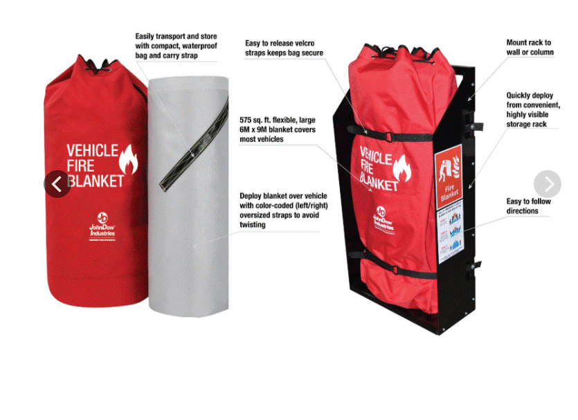 John Dow Industries VFB1 Vehicle Fire Blanket (JDI-VFB1)