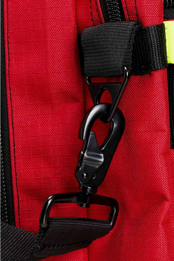 Line2 54650 Firefighter helmet and turnout gear bag with reflective trim/maltese cross ripstop water resistant outer fabric