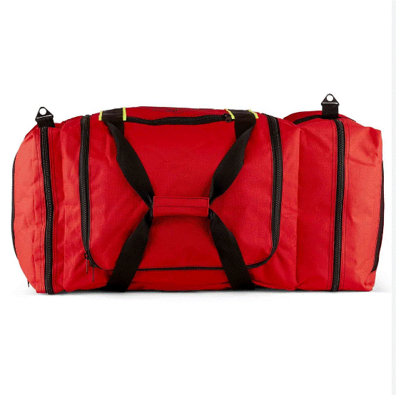 Line2 54650 Firefighter helmet and turnout gear bag with reflective trim/maltese cross ripstop water resistant outer fabric