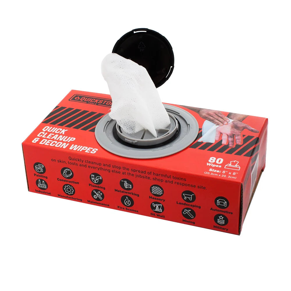 Quickstop Quick Cleanup & Decon Wipes 80-pack